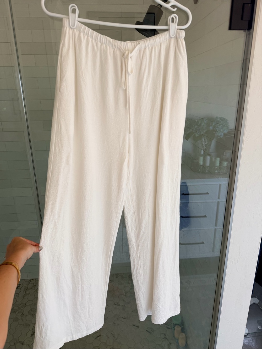 Princess Polly Tall White Linen Pants